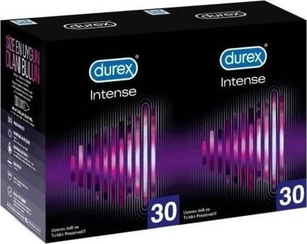 Durex Intense Uyarıcı Prezervatif 30 lu x 2 Adet (60 Adet) - Image 1