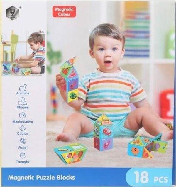 Kızılkaya 18 Parça Manyetik Zeka küpü HD351A - Image 1