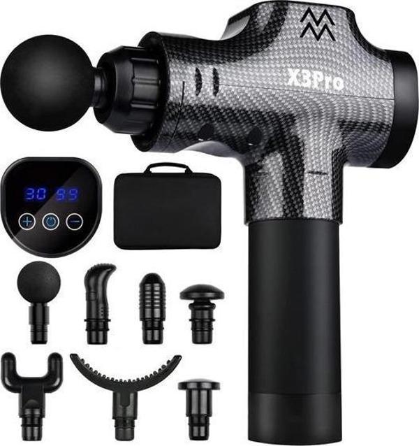 Kraft Hart X3PRO Masaj Tabancası 24 Spor 30 Hız Vurmalı Süper Sessiz Fırçasız Motor - Image 1