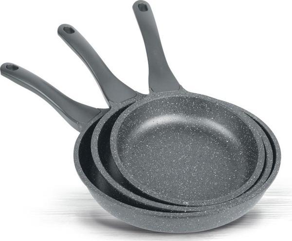 ThermoAD 3'lü Tava Seti 20-24-28 Cm Dış Bakır Iç Siyah Renk - Image 1