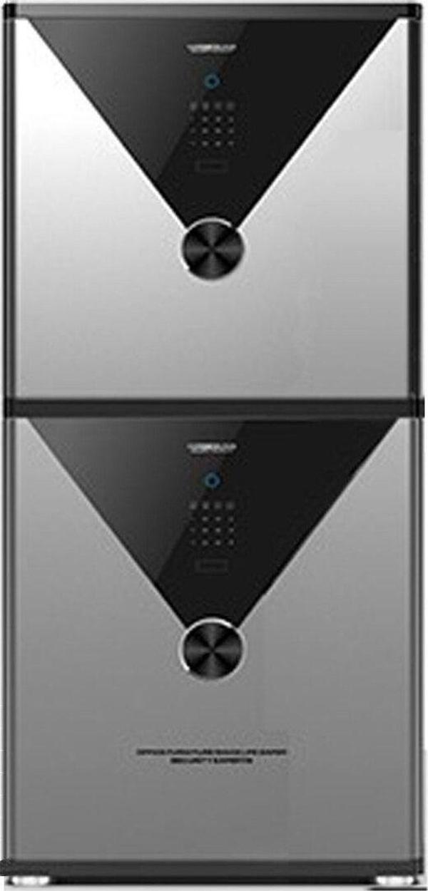 Hakan Kasa Vulcan Serisi Dz-100 Çift Kapılı Çelik Kasa Dokunmatik Şifre + Parmak Izi + Wifi Akıllı Kontrol - Image 1