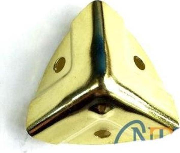 Dekoratif, Kutu, Sandık Köşesi - 35x22 mm, Küçük, Sarı, 100 Adet - Image 1