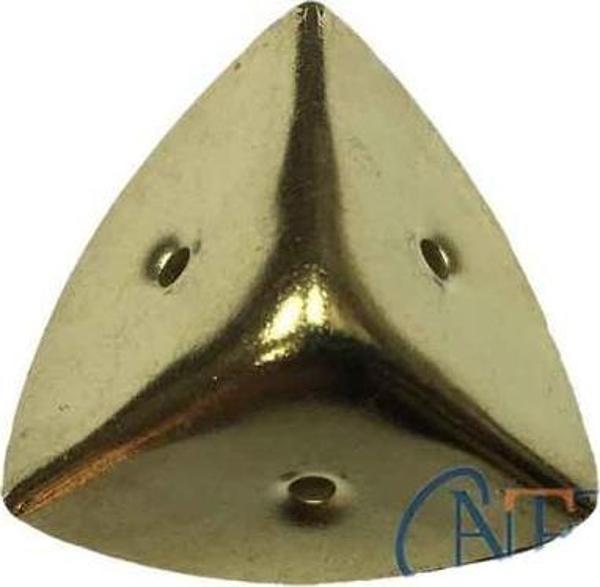 Dekoratif, Kutu, Sandık Köşesi - 45x28 mm, Büyük, Sarı, 100 Adet - Image 1