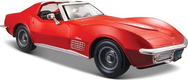 Maisto 1/24 1970 Chevrolet Corvette Model Araba Kırmızı - Image 1