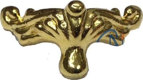 Köşe Etekli Sandık Ayağı, Kutu Ayak 1,5 cm - Sarı - Image 1