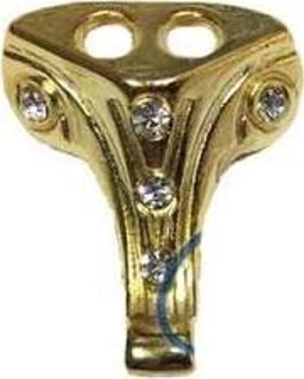 Moda Taşlı Ahşap, Mdf, Sunta Sandık Ayağı, Kutu Ayak 1,5 cm - Sarı - Image 1