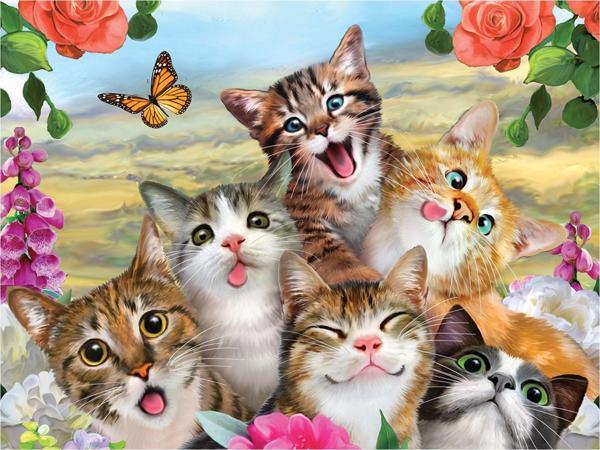 Prime 3D Kediler Selfie Puzzle 48 Parça 10553 - Image 1