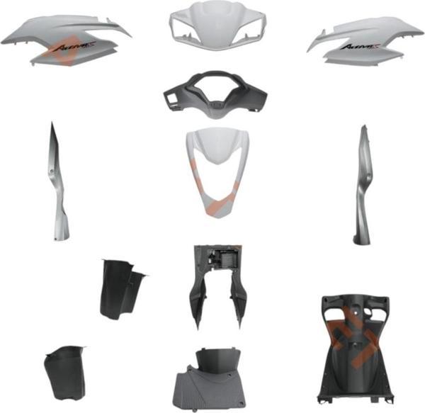 Monero Kaporta Set Beyaz Honda Actıva S 125 2019-2021 - Image 1