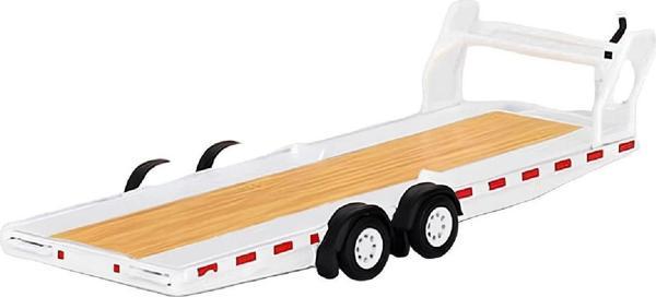 1:64 Diecast Car Hauler Trailer White MGTAC21 Model Mini GT Taşıyıcı Römork - Image 1