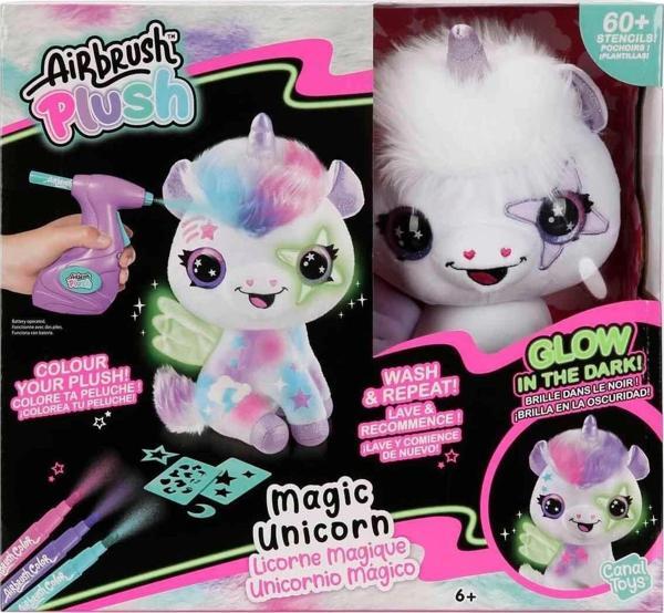 28788 Airbrush Peluş Karanlıkta Parlayan Sihirli Unicorn -Sunman - Image 1