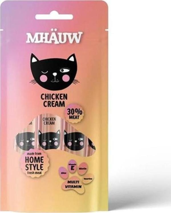 Mhauw Tavuklu Multi Vitamin Kedi Ödül Maması 4x15g - Image 1