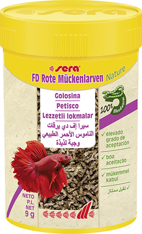 sera FD bloodworms (kan kurdu) nature 100 ml - Image 1
