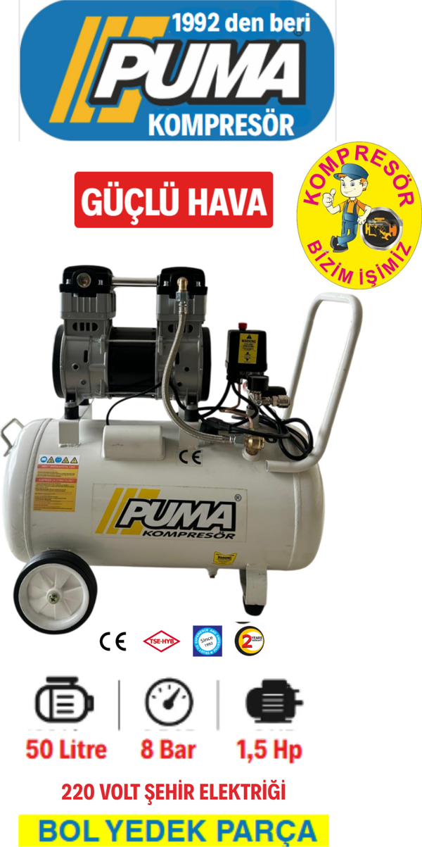 Puma 50 LT KOMPRESÖR YAĞSIZ - Image 1