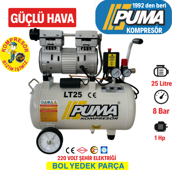 Puma 25 Lt Kompresör (YAĞSIZ) - Image 1