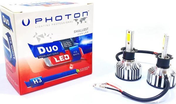 Photon Duo Serisi Led Headlight Beyaz Işık 12V Led Xenon H3 - Image 1