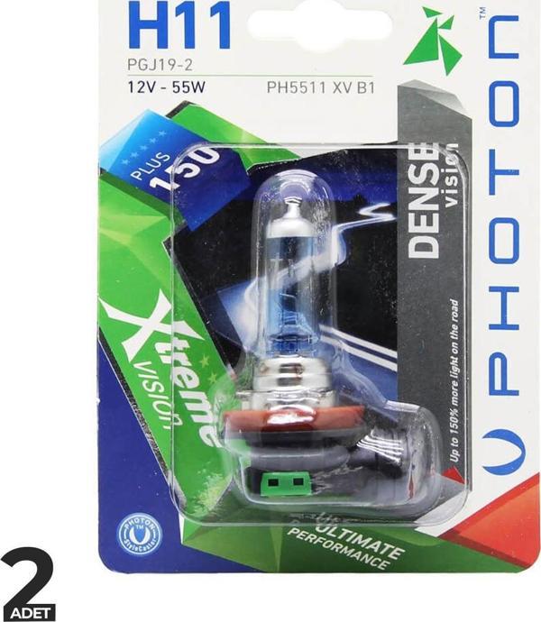 Photon Xtreme Vision Dense 12V H11 %150 Fazla Işık - Image 1