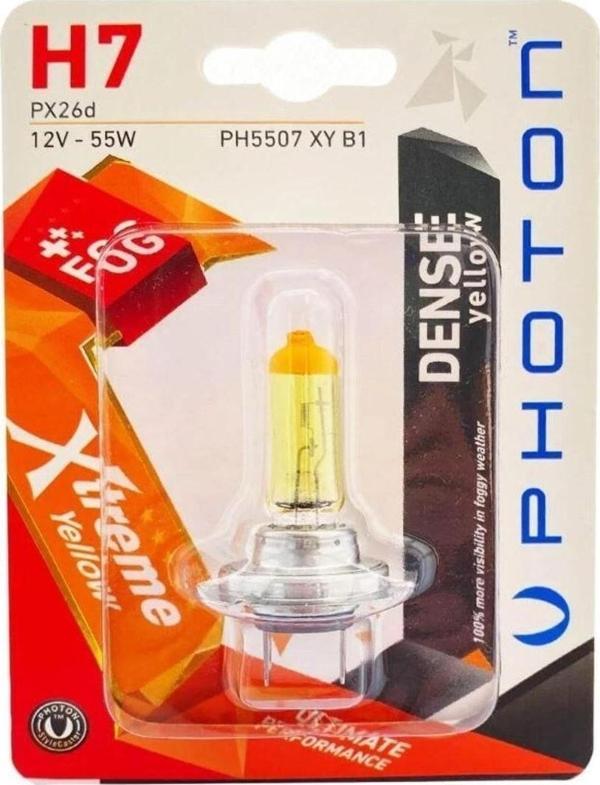 Photon Xtreme Yellow 12V 55W Sarı Işık H7 2 ADET - Image 1