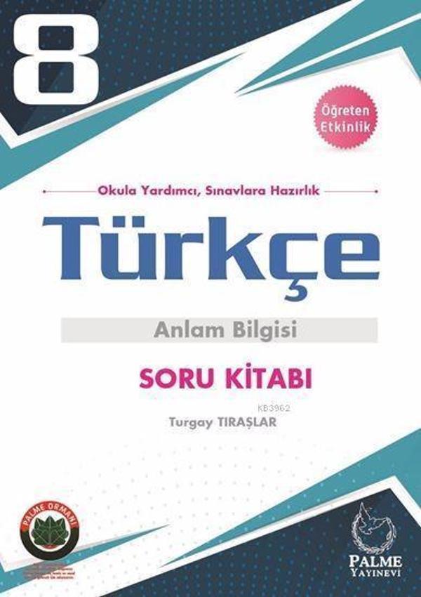 8.Sınıf Türkçe Anlam Bilgisi Soru Kitabı Palme Yayınevi - Palme Yayınları - Palme Yayınları - Image 1