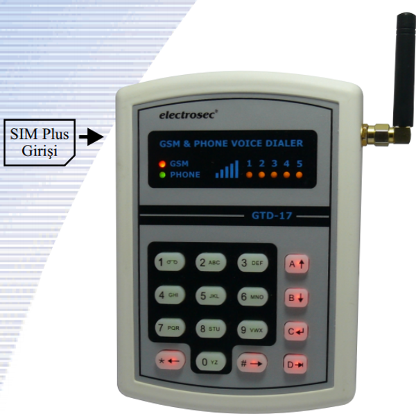 Electrosec GD -17 GSM Arama Modülü Dünyadaki Tüm Operatörlerle Uyumlu - Image 1