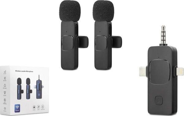 Hadron HDX2782 Kablosuz Çift Yaka Mikrofonu 3in1 (Tak ve Konuş 20 Metre Erişilebilir Resepsiyon) - Image 1