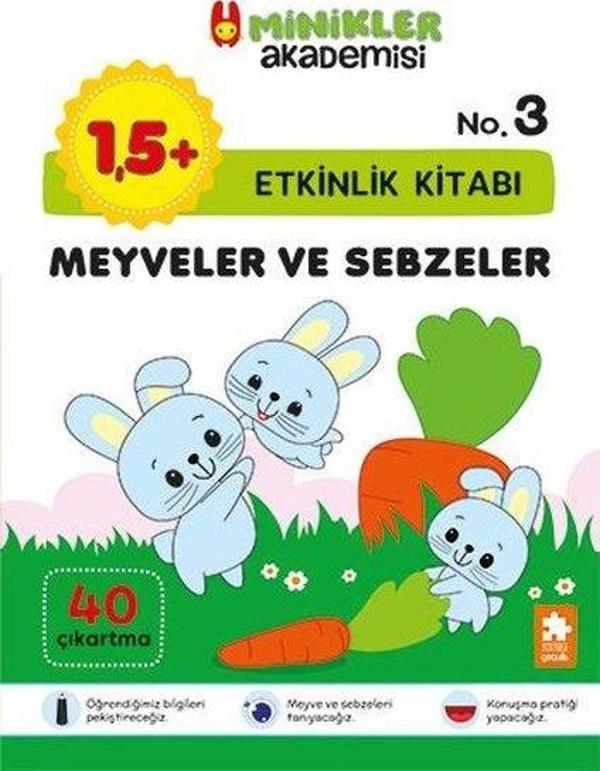 Meyveler ve Sebzeler Etkinlik Kitabı - Minikler Akademisi - Eksik Parça Yayınları - Image 1