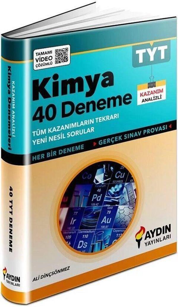Tyt Kimya 40 Deneme - Aydın Yayınları - Aydın Yayınları - Image 1
