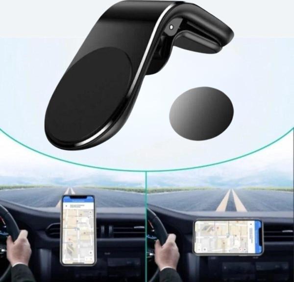 Havalanndırma Izgarasına Takılabilen Mandallı Mıknatıslı Oto Araç Içi Manyetik Telefon Tutucu - Image 1