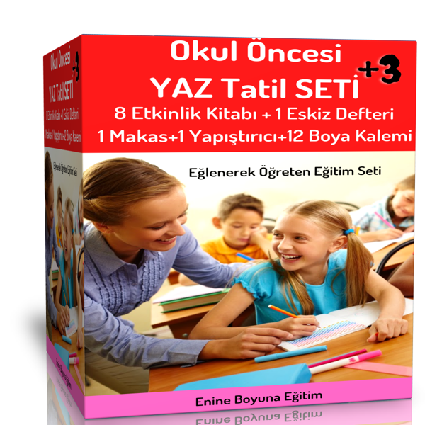 2023 Okul Öncesi Yaz Tatil Seti - Enine Boyuna Eğitim - Enine Boyuna Eğitim - Image 1