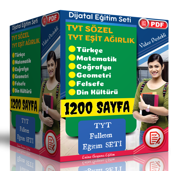 2024 Tyt Dijital Eğitim Seti (1200 Pdf Sayfası) - Enine Boyuna Eğitim - Enine Boyuna Eğitim - Image 1