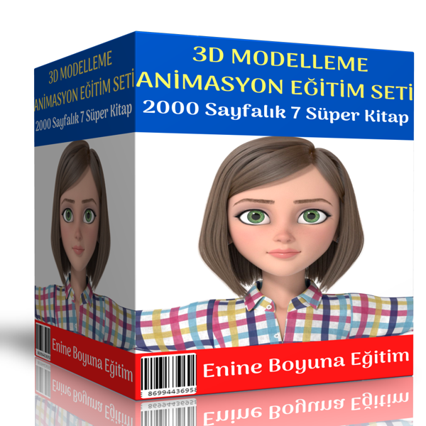 3D Modelleme Animasyon Eğitim Seti (7 Süper Kitap) - Enine Boyuna Eğitim - Enine Boyuna Eğitim - Image 1