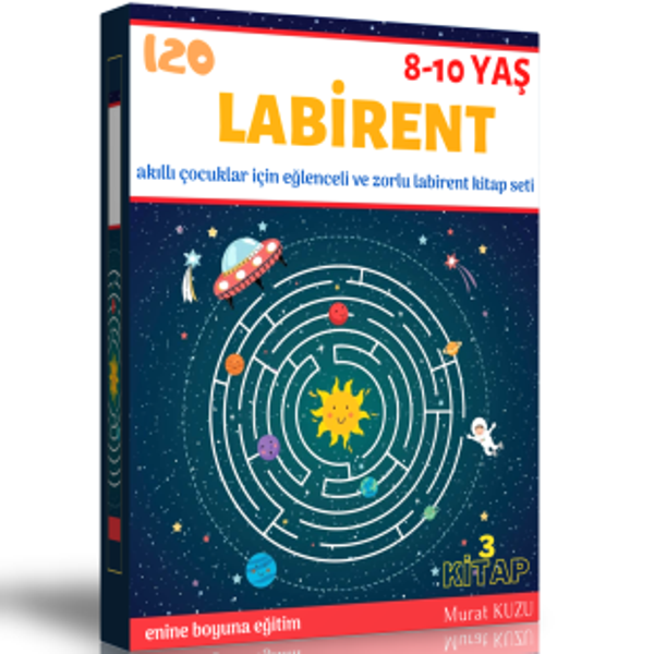 8-10 Yaş Labirent Kitap Seti (3 Fasikül Kitap) - Enine Boyuna Eğitim - Enine Boyuna Eğitim - Image 1