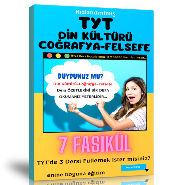 Hızlandırılmış Tyt Din Kültürü-Coğrafya-Felsefe Fasikül Seti (7 Fasikül Kitap) - Enine Boyuna Eğitim - Enine Boyuna Eğitim - Image 1