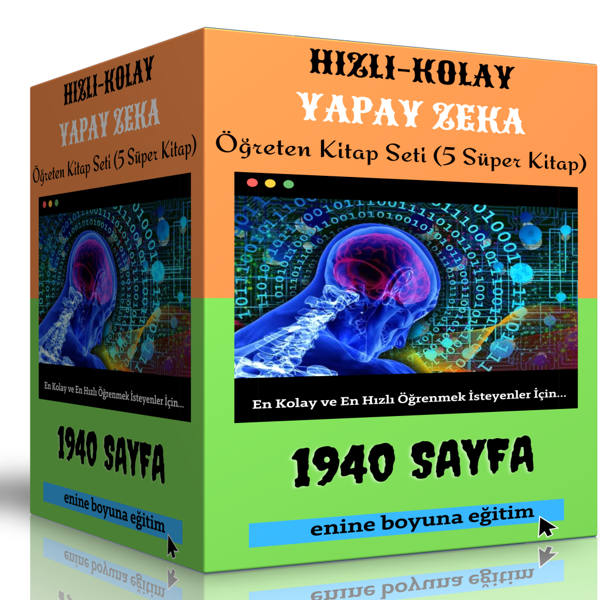 Hızlı Kolay Yapay Zeka Öğreten Kitap Seti (5 Süper Kitap) - Enine Boyuna Eğitim - Enine Boyuna Eğitim - Image 1