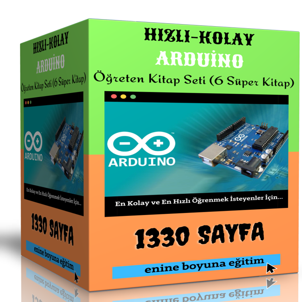 Hızlı Ve Kolay Arduino Öğreten Kitap Seti (6 Süper Kitap) - Enine Boyuna Eğitim - Enine Boyuna Eğitim - Image 1