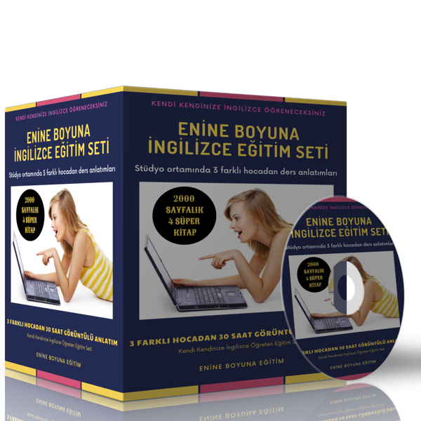 İngilizce Eğitim Seti (30 Saat Anlatım Ve 2000 Sayfalık Kitap) - Enine Boyuna Eğitim - Enine Boyuna Eğitim - Image 1