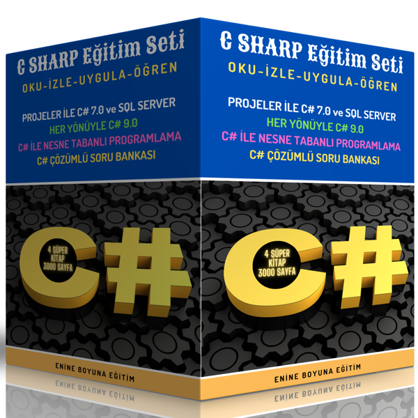 C Sharp Eğitim Seti (4 Süper Kitap) - Enine Boyuna Eğitim - Enine Boyuna Eğitim - Image 1
