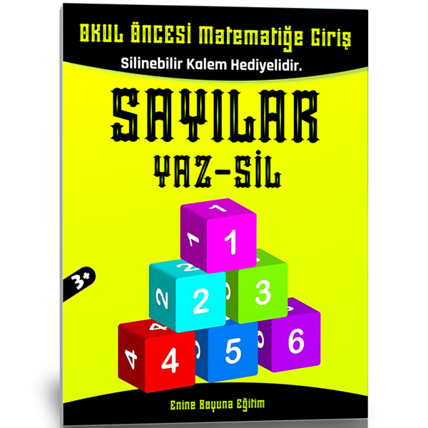 Okul Öncesi Matematiğe Giriş (Sayılar) Yaz-Sil Kitabı - Enine Boyuna Eğitim - Enine Boyuna Eğitim - Image 1
