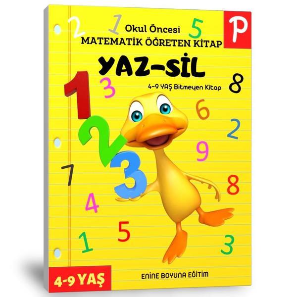 Okul Öncesi Matematik Öğreten Yaz-Sil Kitabı - Enine Boyuna Eğitim - Enine Boyuna Eğitim - Image 1