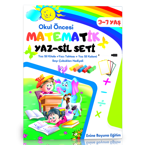 Okul Öncesi Matematik Yaz-Sil Seti - Enine Boyuna Eğitim - Enine Boyuna Eğitim - Image 1
