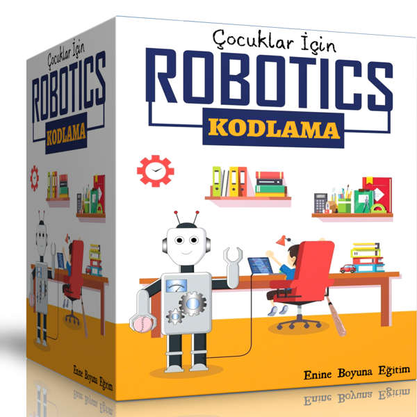 Çocuklara Robotik Kodlama Eğitim Seti (4 Süper Kitap) - Enine Boyuna Eğitim - Enine Boyuna Eğitim - Image 1