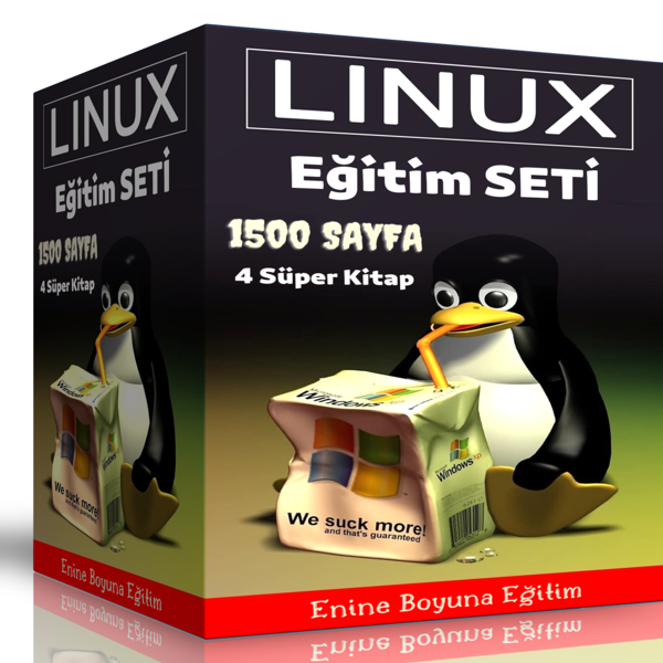 Linux Eğitim Seti (4 Süper Kitap) - Enine Boyuna Eğitim - Enine Boyuna Eğitim - Image 1