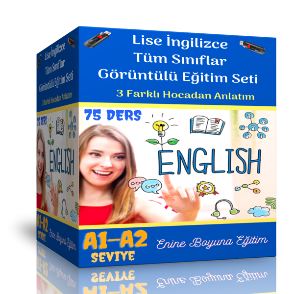 Lise İngilizce Tüm Sınıflar Görüntülü Eğitim Seti (75 Ders Videosu) - Enine Boyuna Eğitim - Enine Boyuna Eğitim - Image 1