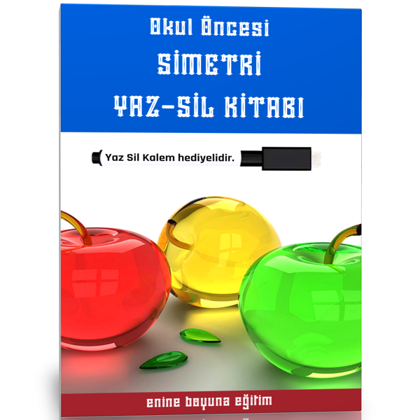 Okul Öncesi Simetri Yaz-Sil Kitabı - Enine Boyuna Eğitim - Enine Boyuna Eğitim - Image 1