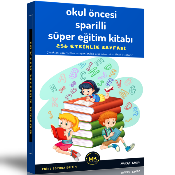 Okul Öncesi Spiralli Süper Eğitim Kitabı - Enine Boyuna Eğitim - Enine Boyuna Eğitim - Image 1