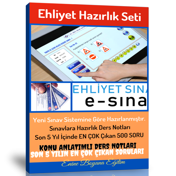Ehliyet Hazırlık Seti (Ehliyet Kitabı Ve 500 Soruluk Deneme) - Enine Boyuna Eğitim - Enine Boyuna Eğitim - Image 1