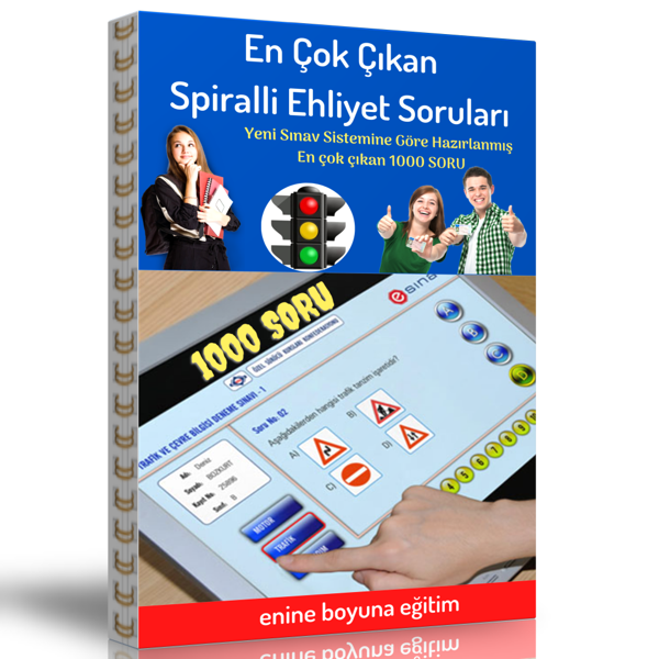 En Çok Çıkan Ehliyet Soruları (1000 Soru) - Enine Boyuna Eğitim - Enine Boyuna Eğitim - Image 1