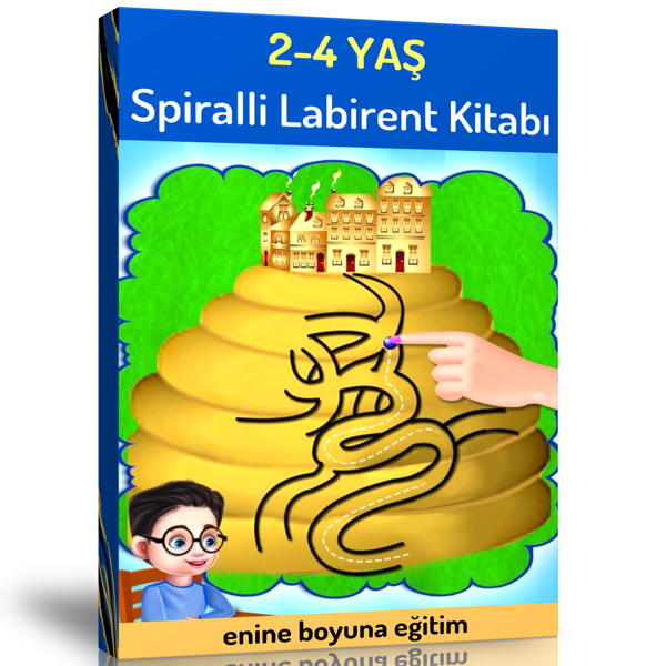 Okul Öncesi 2-4 Yaş Labirent Kitabı (Spiralli Kitap) - Enine Boyuna Eğitim - Enine Boyuna Eğitim - Image 1