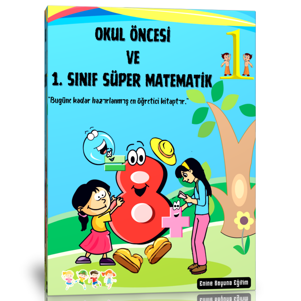 Okul Öncesi Ve 1. Sınıf Süper Matematik Kitap Seti (2 Spiralli Kitap) - Enine Boyuna Eğitim - Enine Boyuna Eğitim - Image 1