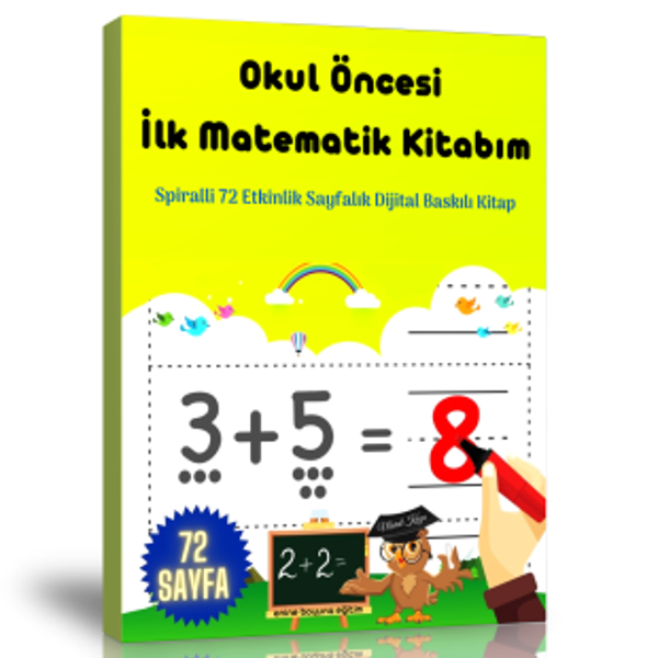 Enine Boyuna Okul Öncesi İlk Matematik Kitabım - Enine Boyuna Eğitim - Enine Boyuna Eğitim - Image 1