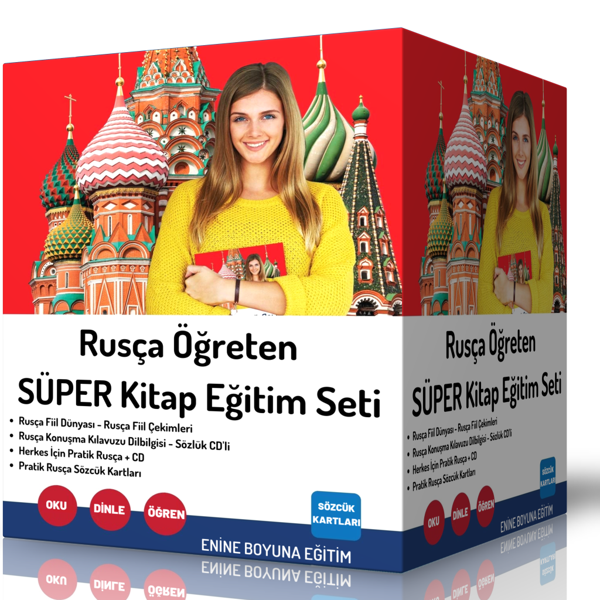 Enine Boyuna Rusça Kitap Seti (2500 Sayfalık 4 Kitap Seti) - Enine Boyuna Eğitim - Enine Boyuna Eğitim - Image 1